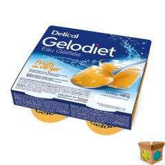 GELODIET GELWATER GESUIKERD BOOMGAARDFRUIT 4X120G