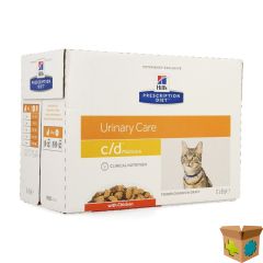 HILLS PRESCRIP.DIET FELINE CD MAALTIJDZAKJE 12X85G