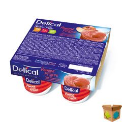 DELICAL NUTRA POTE APPEL AARDBEI 4X125G