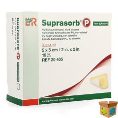 SUPRASORB P SCHUIMVERB PU N/ADH WCL 5,0X 5,0CM 10