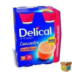 DELICAL HP HC DRANK GECONC. PERZIK ABRIK. 4X200ML