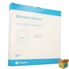 BIATAIN SILICOON ADHESIVE STER 25,0X25,0CM 5 33405