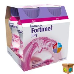 FORTIMEL JUCY AARDBEI CLUSTER 4X200ML 65462