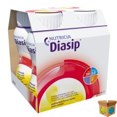 DIASIP VANILLE FLES 4X200ML