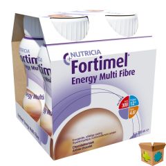 FORTIMEL ENERGY MULTI FIBRE CHOCOLADE 4X200ML