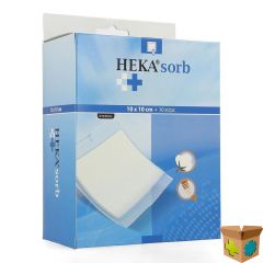 HEKASORB ZOM VERBAND ABSORB. STERIEL 10X10CM 10