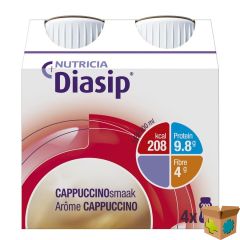 DIASIP CAPPUCCINO FLES 4X200ML