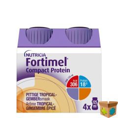 FORTIMEL COMPACT PROTEIN TROPIC.GEMB.PITTIG4X125ML