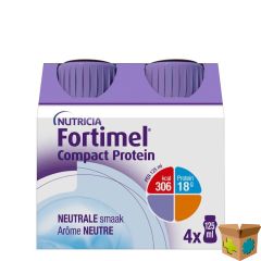 FORTIMEL COMPACT PROTEIN NEUTRAAL 4X125ML