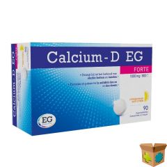 CALCIUM EG FORTE 1000MG/800IE CITROEN KAUWTABL 90