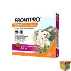 FRONTPRO 11MG >2-4KG HOND KAUWTABL 3