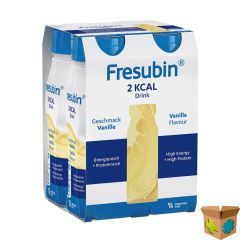 FRESUBIN 2 KCAL DRINK VANILLE FL 4X200ML