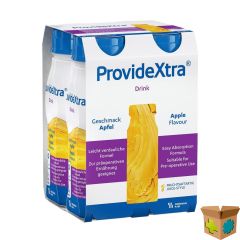 PROVIDE XTRA DRINK APPEL FL 4X200ML