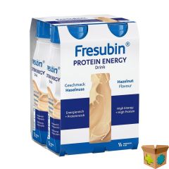 FRESUBIN PROTEIN ENERGY DRINK NOOTJES FL 4X200ML