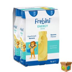 FREBINI ENERGY DRINK KINDEREN BANAAN FL 4X200ML