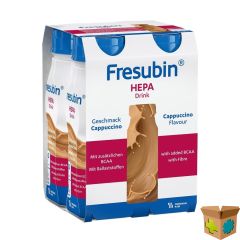 FRESUBIN HEPA DRINK CAPPUCCINO EASY BOTTLE 4X200ML