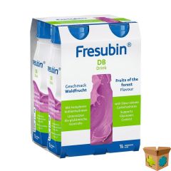 FRESUBIN DB DRINK BOSBESSEN 4X200ML