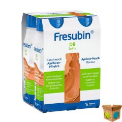 FRESUBIN DB DRINK ABRIKOOS-PERZIK 4X200ML