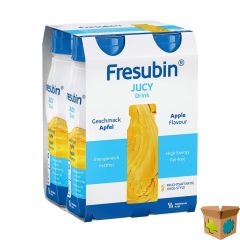 FRESUBIN JUCY DRINK APPEL 4X200ML