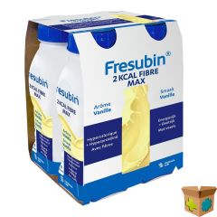 FRESUBIN 2KCAL FIBRE MAX DRINK VANILLE FL 4X300ML