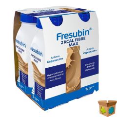 FRESUBIN 2KCAL FIBRE MAX DRINK CAPPUCCINO 4X300ML