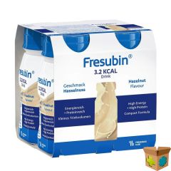 FRESUBIN 3.2KCAL DRINK NOOTJES 4X125ML