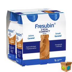 FRESUBIN 2KCAL COMPACT DRINK CARAMEL FL 4X125ML