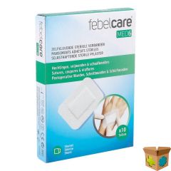 FEBELCARE MED6 ZELFKL. STERIELE VERBAND.7X5CM 10ST