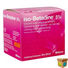 ISO BETADINE SOL OCULAIRE-SPOELEN OOG 20UDX20ML 5%