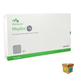 MEPILEX AG VERBAND STERIEL 10,0X21,0CM 5 287221