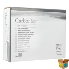 CARBOFLEX VERB ABS.N/ADH 10X10CM 10