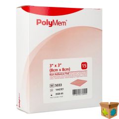 POLYMEM QUADRAFOAM NIET-KLEVEND 7,6CMX 7,6CM 15