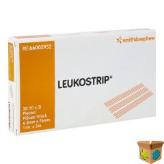 LEUKOSTRIP 6,4MMX 76MM 3 STRIPS 10 66002952