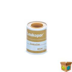 LEUKOPOR DEKSEL KLEEFPLEIST. 5,00CMX5,0M 1 0247400