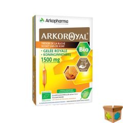 ARKOROYAL KONINGINNEBRIJ BIO 1500MG AMP 20X10ML