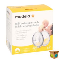 MEDELA OPVANGKOMMETJE MOEDERMELK 1 PAAR