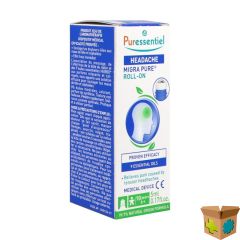 PURESSENTIEL ROLLER HOOFDPIJN 9 ESS OLIE 5ML