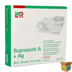 SUPRASORB A+AG KP ALG. CALC10X10CM 10 20571 149266