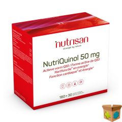 NUTRIQUINOL 50MG SOFTGELS 180+30 GRATIS NUTRISAN