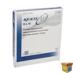 AQUACEL AG VERB HYDROFIBER STER 15X15CM 3 403709