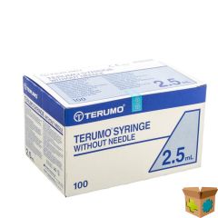 TERUMO SPUIT Z/ NAALD LUER 2,5ML 100--> nieuw 3 ML