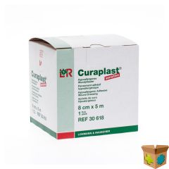 CURAPLAST ZELFKLEVEND VERBAND 8CMX5M 30618