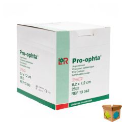 PRO-OPHTA OOGKUSSENKOMPRES STER 6,2X7,2CM 25 13043