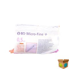 BD MICROFINE+ INS.SPUIT 0,5ML 30G 8,0MM 10 324825