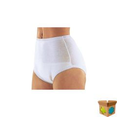 SUPRIMA 1245 SLIP TRICOT PU KRUIS UNISEX WIT T44