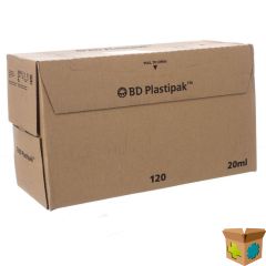 BD PLASTIPAK SPUIT Z/NLD LUER LOK 20ML 120 300629