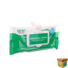 CLINELL UNIVERSEL WIPES CLIP PACK 50